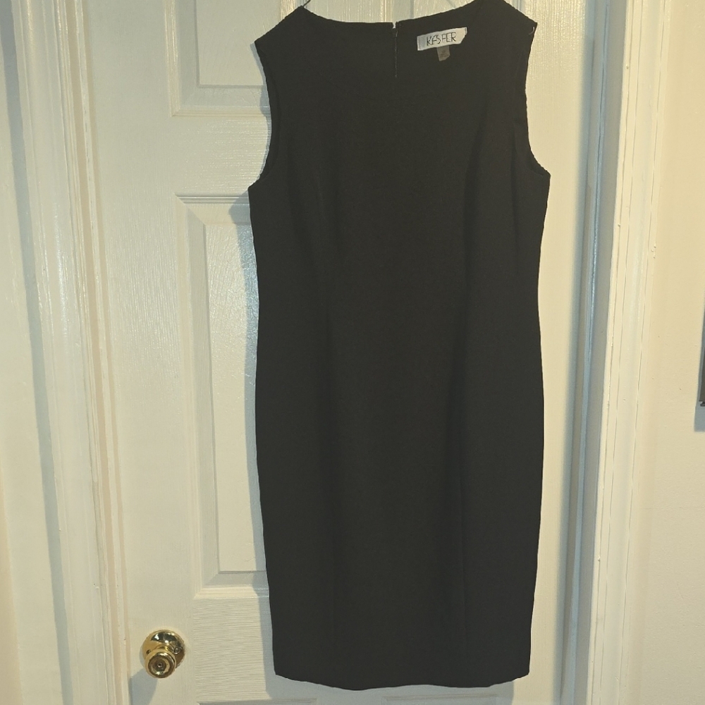 Kasper Classic Black Suit Dress 10 Petite